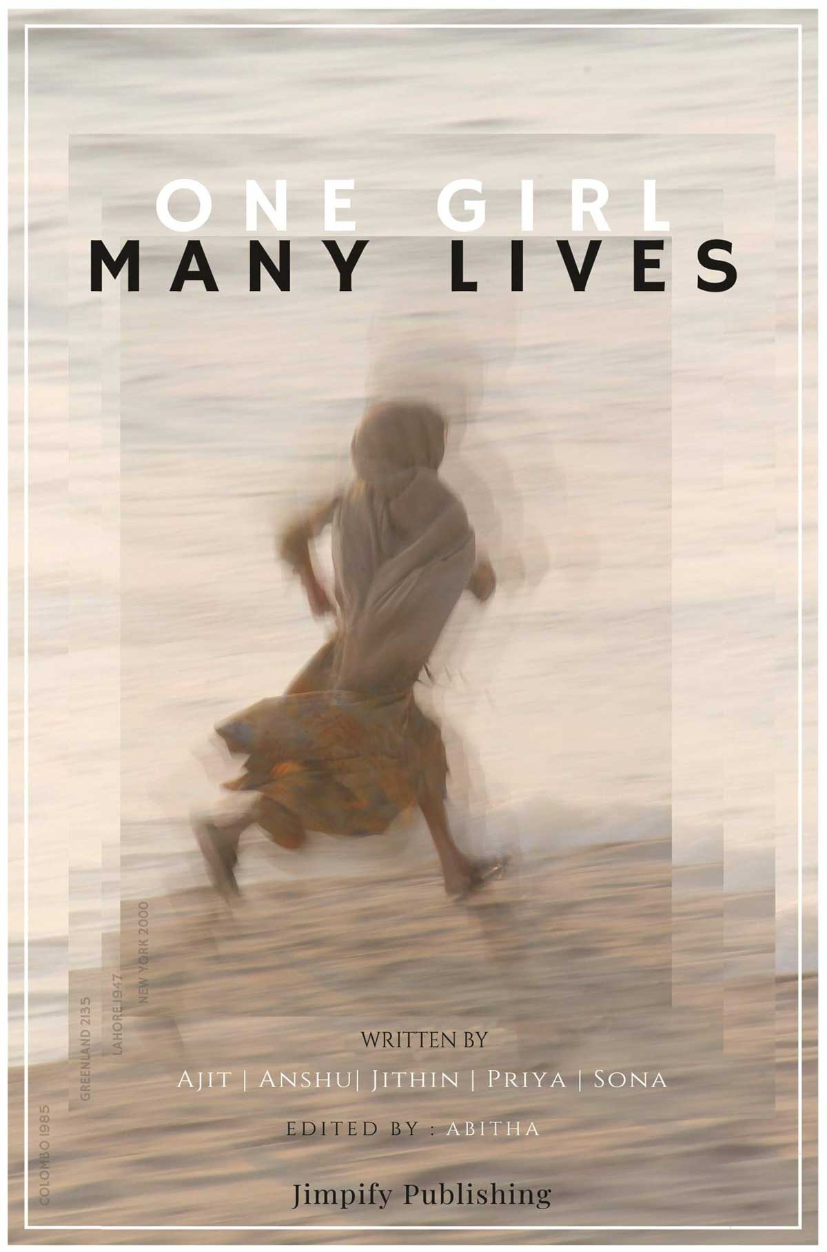 Picture of a Running Girl on the Cover of One Girl Many Lives