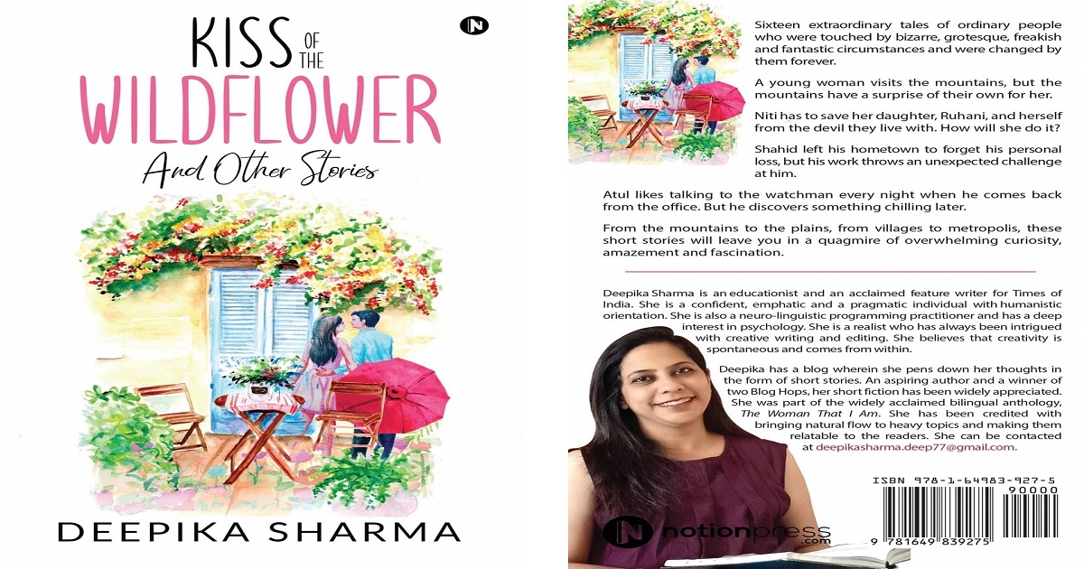Cover & blurb of Kiss of the Wildflower by Deepika Sharma
